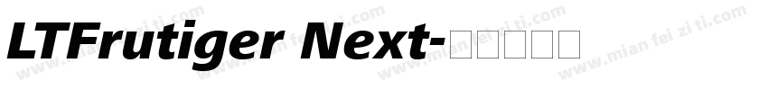 LTFrutiger Next字体转换